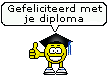 Gefeliciteerd met je diploma